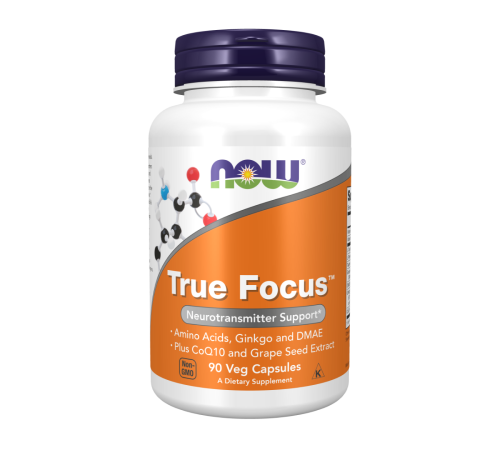 Добавка для поддержки памяти, True Focus, Now Foods, 90 вегетарианских капсул