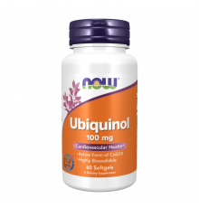 Убихинол, Ubiquinol, Now Foods, 60 таблеток