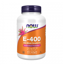 Витамин Е, Vitamin E, Now Foods, 250 желатиновых капсул