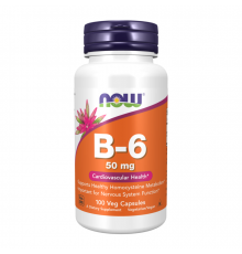 Витамин В6, Vitamin B6, Now Foods, 100  капсул