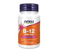 Витамин B12, Vitamin B-12, Now Foods, 100 пастилок