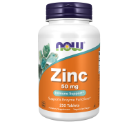 Цинк, Zinc, Now Foods, 250 таблеток