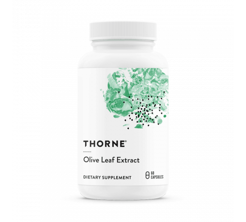 Экстракт листьев оливкового дерева, Olive Leaf Extract, Thorne, 60 капсул