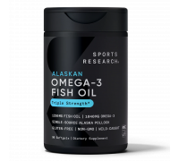 Рыбий жир с омега-3, Omega-3 Fish Oil, Sports Research, 90 капсул
