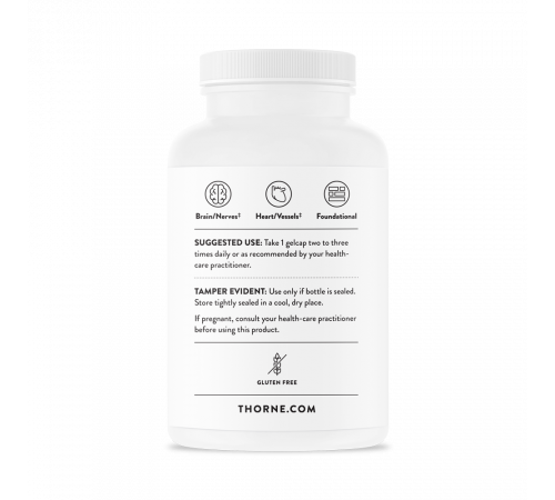 Омега-3 с коэнзимом Q10, Omega-3 with CoQ10, Thorne, 90 капсул