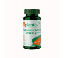 Мультивитаминный и минеральный комплекс, Multivitamin & Mineral Complex 23 in 1, Plantago, 60 таблеток