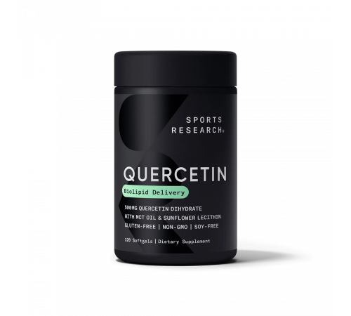 Кверцетин, Quercetin, Sports Research, 120 капсул