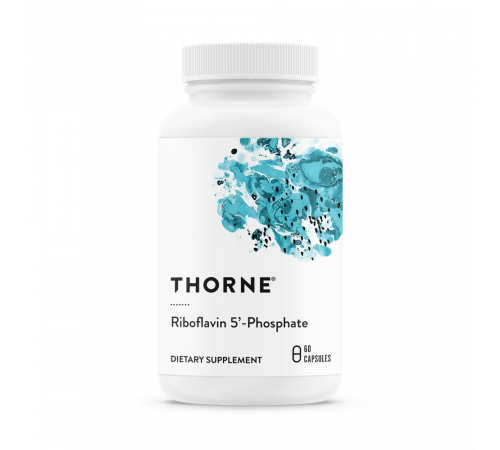 Витамин B2 Рибофлавин 5' фосфат, Riboflavin 5'-Phosphate, Thorne, 60 капсул