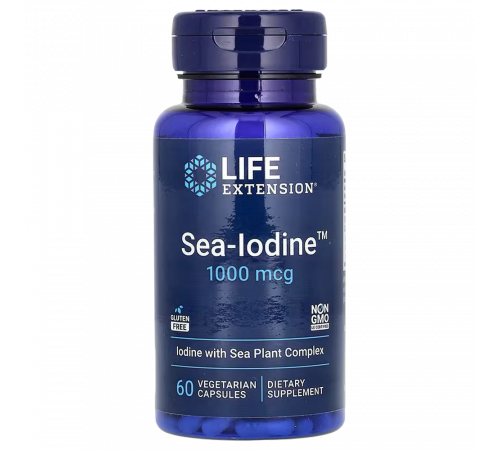 Морской йод, Sea-Iodine, Life Extension, 60 вегетарианских капсул