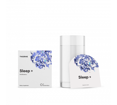 Комплекс для улучшения сна, Sleep +, Thorne, 15 растворимых дисков