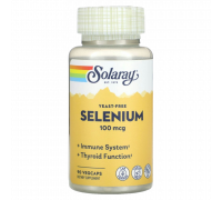 Селен бездрожжевой, yeast-free Selenium, Solaray, 90 вегетарианских капсул