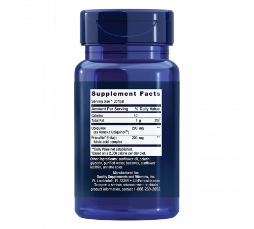 Супер убихинол (CoQ10), Super Ubiquinol CoQ10 With Enhanced Mitochondrial Support, Life Extension, 30 капсул