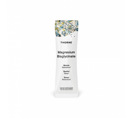 Бисглицинат магния в пакетиках, Magnesium Bisglycinate, Thorne, 30 пакетиков
