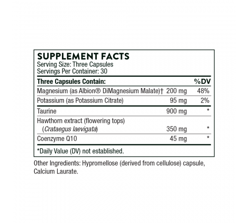 Комплекс для поддержки сердца с коэнзимом Q10, Heart Health Complex, Thorne, 90 капсул