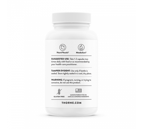 Берберин, Berberine Dual Action Formula, Thorne, 60 капсул