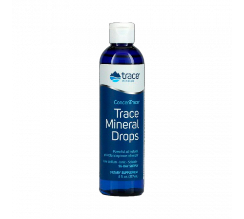 Микроэлементы в каплях ConcenTrace, Trace Mineral Drops, Trace Minerals, 237 мл