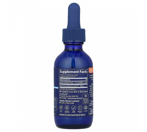 Ионный D3 + K2, Ionic D3+K2, Trace Minerals, 59 мл