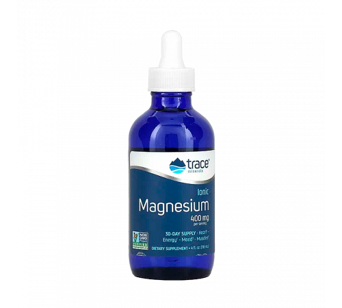Ионный магний, Ionic Magnesium, Trace Minerals, 118 мл