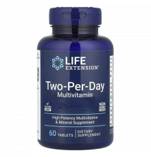 Мультивитаминный комплекс Two-Per-Day Multivitamin, Life Extension, 60 таблеток