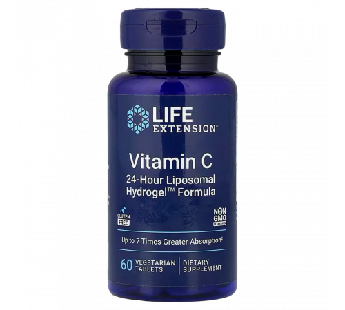 Витамин C, Life Extension Vitamin C, 60 вегетарианских таблеток