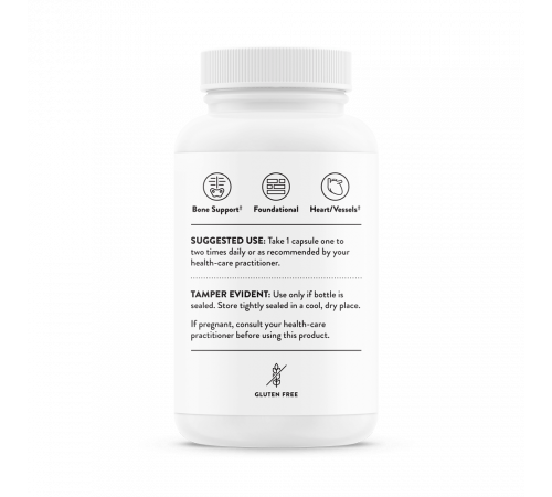 Витамин К, Vitamin K, Thorne, 60 капсул