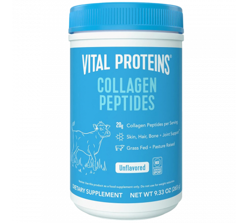 Пептиды коллагена без вкуса, Collagen Peptides Unflavored, Vital Proteins, 265 г