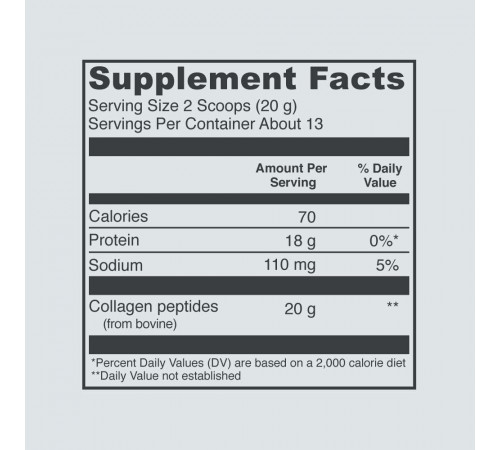 Пептиды коллагена без вкуса, Collagen Peptides Unflavored, Vital Proteins, 265 г
