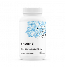 Бисглицинат цинка усиленный, Zinc Bisglycinate, Thorne, 60 капсул