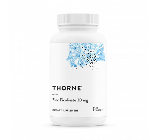 Пиколинат Цинка, Zinc Picolinate, Thorne, 60 капсул